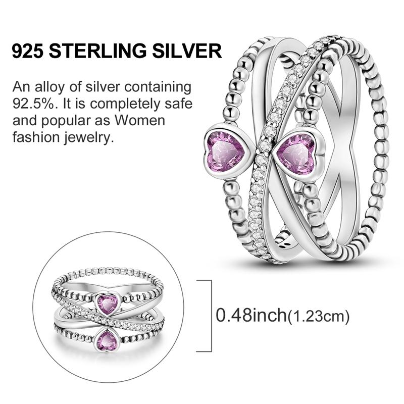 Rings Sales 925 Silver Love Heart Sun Moon Star Iris Adjustable Rings For Women Wedding Birthday Party Jewelry Gift