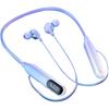 Wireless Neckband Bluetooth Headphones Around The Neck Earbuds Gym Sports Running In Ear Waterproof Neck Band Headphones Wireless Bluetooth ENC Noise