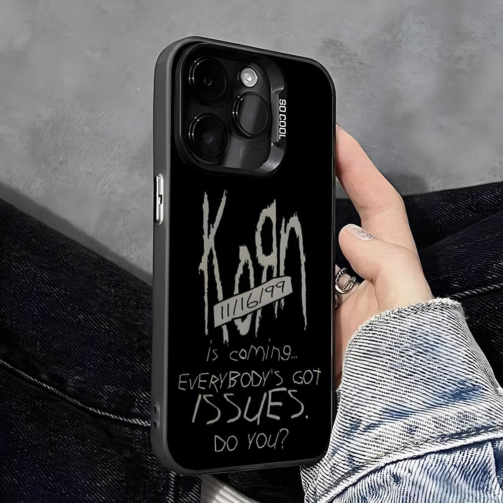 Coque de téléphone K-Korn Hot Metal Rock Band Pour IPhone 17 Pro Max 16 Pro Max 15 14 13 11 12 Mini Xs X Xr 7 8 Plus Se Couleur Silver Cove