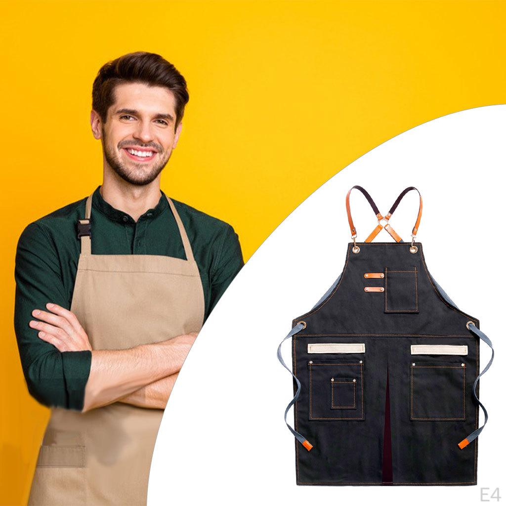 Canvas Apron for Cafes BBQ Garage