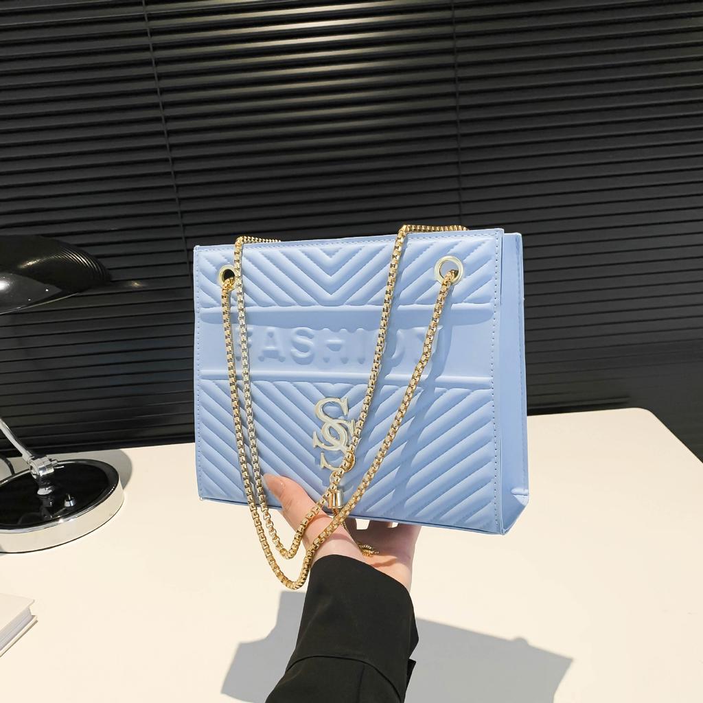 Women'S Bag Fashion Small Square Bag Texture Shoulder Bag Niche Chain Messenger Bag Trend Versatile Underarm Bag