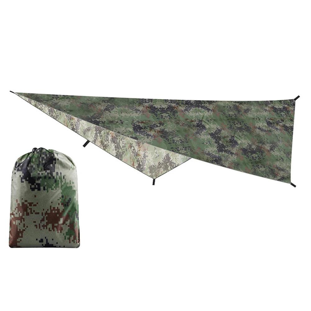 300x300cm Waterproof Camping Tarp Shelter Awning Sun Shelter Outdoor Foldable Canopy for Hiking Beach Picnic Travel Ground Mat