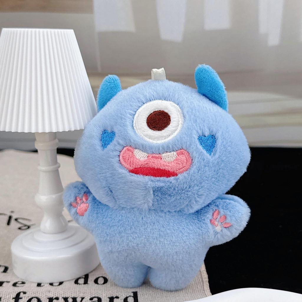 Portachiavi Peluche Bambola Mostro Occhi Grandi