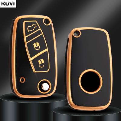 NOUVEAU Étui de protection en TPU pour clé de voiture télécommandée pour Fiat Panda Stilo Punto Doblo Grande Bravo 500 Ducato Minibus Coque de clé pliante Accessoires
