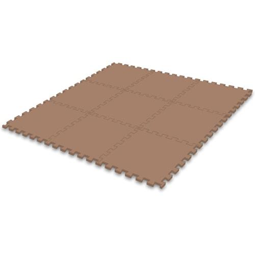 Meiwa Gravure MEIWA Soundproof Joint Mat, 9-Pack, Brown, Size (30cm X 30cm X 12mm Thick) JEM-30