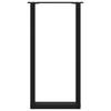 Coffee Table Legs, 2 Pcs., Black, 38X(72-73) Cm, Steel