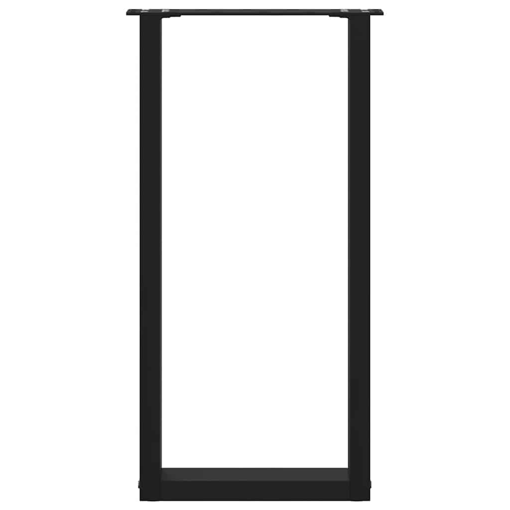 Coffee Table Legs, 2 Pcs., Black, 38X(72-73) Cm, Steel