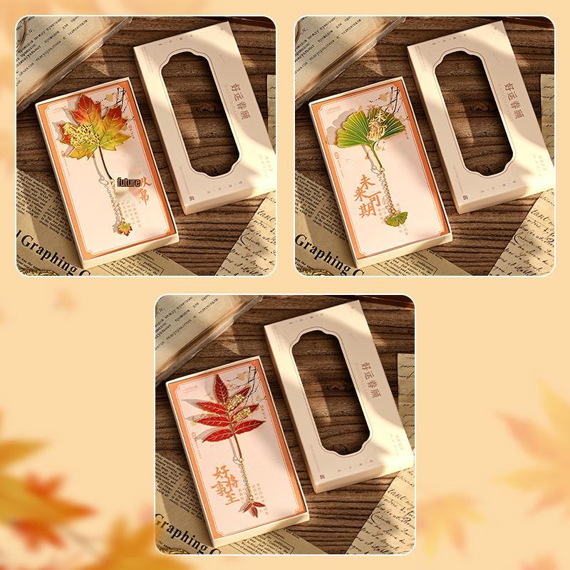Exquisites Retro Ginkgoblatt Metalllesezeichen - Das perfekte kulturelle Geschenk für Studenten