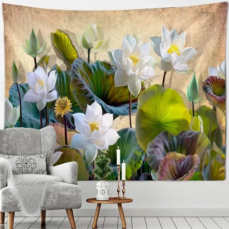 

Главная Настенное украшение Гобелен Растительные листья Фон Подвесная ткань Офис Гостиная Гобелен 100x75cm