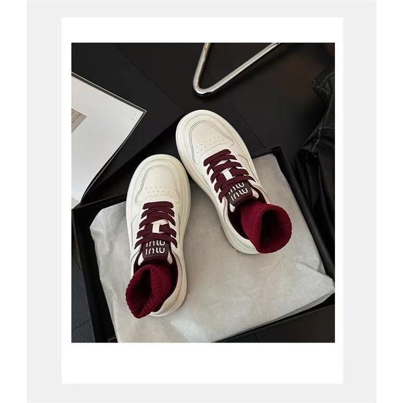 Platform Casual Sneakers For Women Lace Up Chunky Sole Fashion Shoes