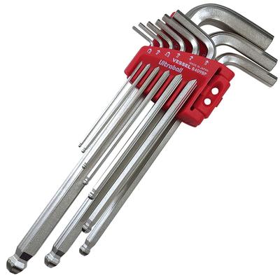 Final Tightening Ball Point L Type Hex Wrench Set of 3 Points 3 Surface Contact Ultra Hex Shape 8409BP (Set 9)