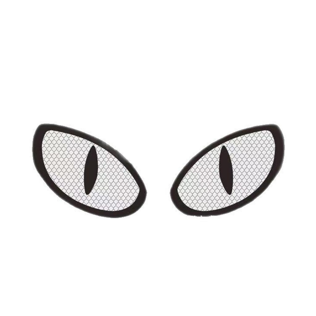 1 Paar Motorfiets Auto Duivels Oog Reflecterende Stickers Voor Achter Plakker Decoratieve Reflecterende Stickers Voertuig Decoratie