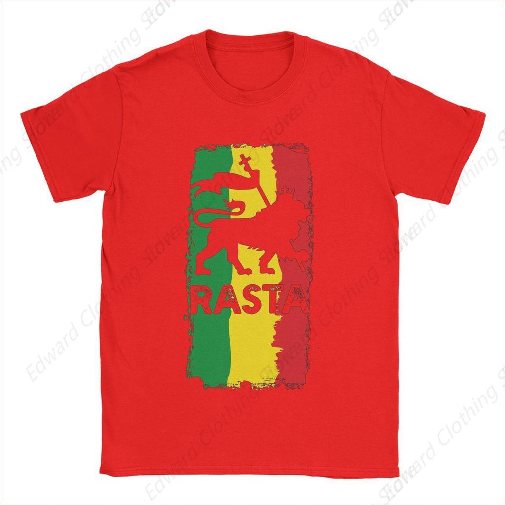 Summer Rastafari Rasta Lion Of Judah for Men Women T Shirt Outfits Unique Tees TShirts Pure Cotton Graphic Printing Clothing
