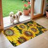 1Pcs Summer Sunflower Pattern Floor Mat Modern Kitchen Polyester Rug Non-Slip Colorful Indoor Carpet, For Home Bathroom Bedroom Living Room Decor