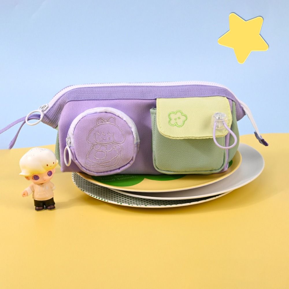 Cute Pencil Case Cartoon Stationery Bag Durable Pencil Bag  Elementary School Students