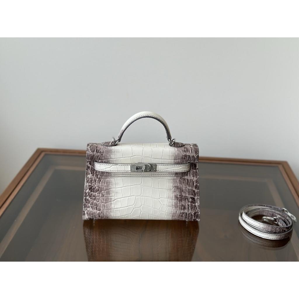 Kazilan 21cm Kelli Crocodile Pattern Handbag Bag Women's Fashion Versatile Mini Shoulder Messenger Women's Bag