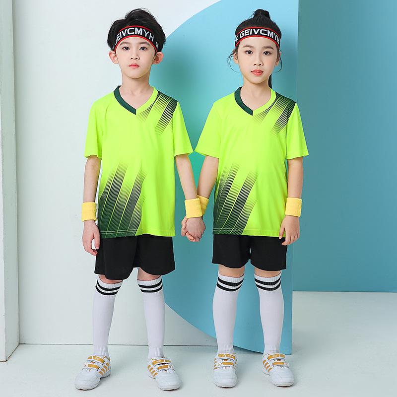 Conjunto de Uniforme de Fútbol de Secado Rápido para Niños para Competición Deportiva Escolar