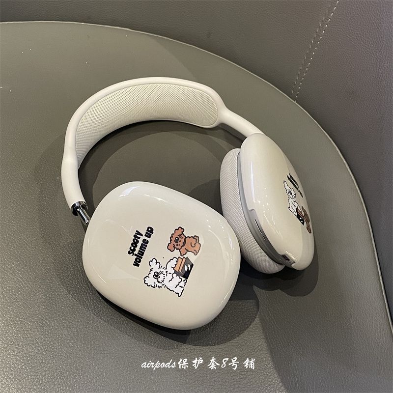 

Korean Ins Cute Puppy Dog for Apple Headset Airpodsmax Bluetooth Earbuds Case Protective Case Apple Airpodsmax Cute little dog