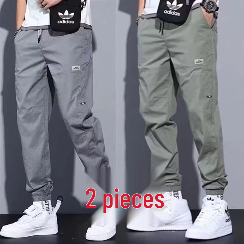Męskie spodnie robocze w stylu retro z luźnymi, prostymi nogawkami – wiosna/jesień 2025 Modne joggersy