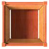 Planters 2 pcs Wax Brown Solid Pine Wood