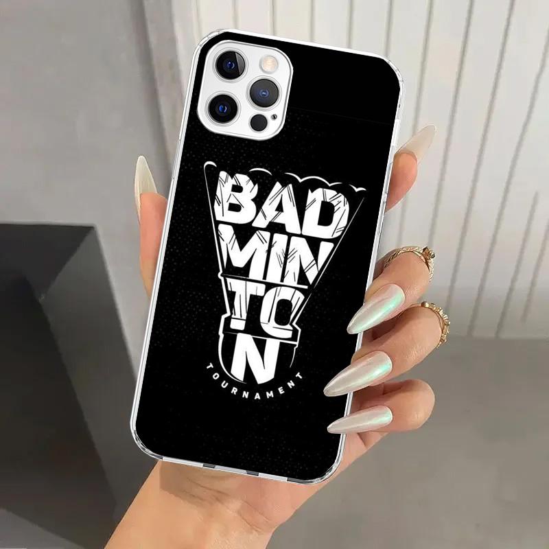 

Спортивный чехол для телефона с принтом бадминтона для Iphone 17 Air 16 15 Plus 14 13 Mini 12 11 Pro Max 16E 7 8 SE 2020 Мягкий чехол-оболочка 17 Air 1 iPhone 17 Pro