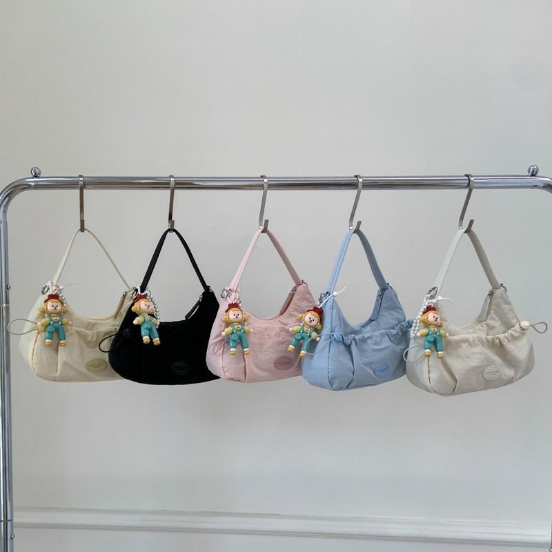 Puff Pleated Shoulder Armpit Bag Women's Lightweight Simple Casual Handbag Shoulder Messenger Bag Tide