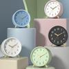 4,5-Zoll-Wecker, analog, nicht tickend, leise, kleine Schreibtischuhr mit Hintergrundbeleuchtung für Wohnzimmer, Schlafzimmer