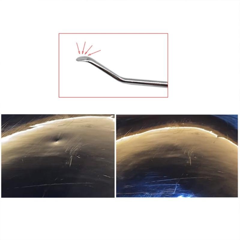 Dent Remover Hook Tool Car Dent Repair Tool Snake Hook Flat Top Pry Bar Professional Body Dent Repairing Rod