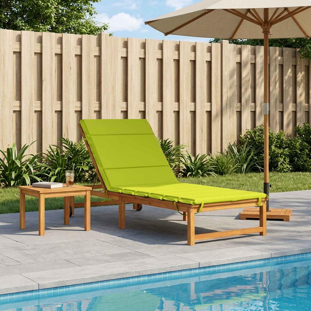 Sun Lounger Cushion GEMERT 100percent Polyester Light Green