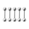 [ROQUE] SET of 5 Body Piercings 18G 16G 14G Straight Barbell Standard Metal Allergy Compatible