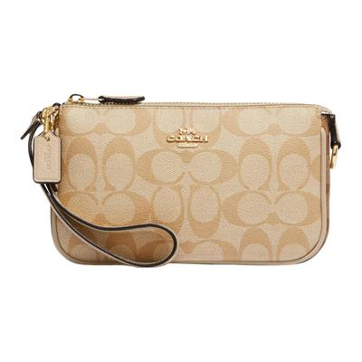 Coach Nolita 19 Klassisches Monogramm Reißverschluss Handgelenktasche Damen Handgelenktasche Braun CA444-IMU4V
