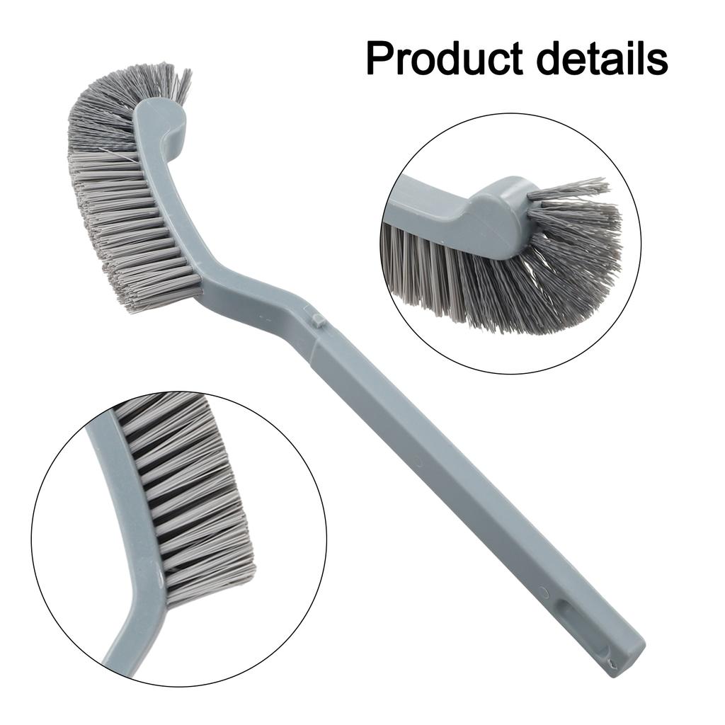 Toilet Cleaning Brushes For Toilet Toilet Brush Brush Holder 1pcs 34x2cm Grey Plastic Wear Resistance For Home