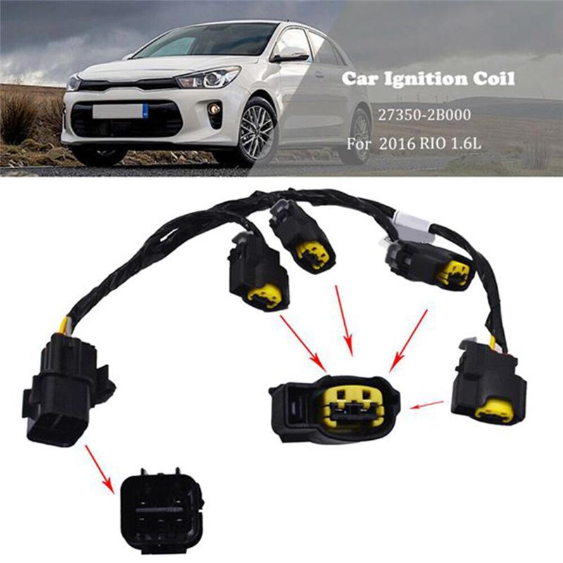 Wire Harness Extension For Ignition Coil 2PCS 273502B000 27350-2B000 Fits For Hyundai Elantra Accent Kia Rio Soul Ceed Cerato