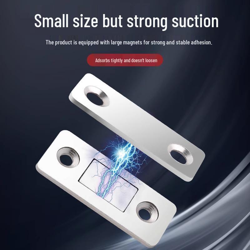 Magnetic Sliding Wardrobe Door Suction Device with Invisible Magnetic Strip