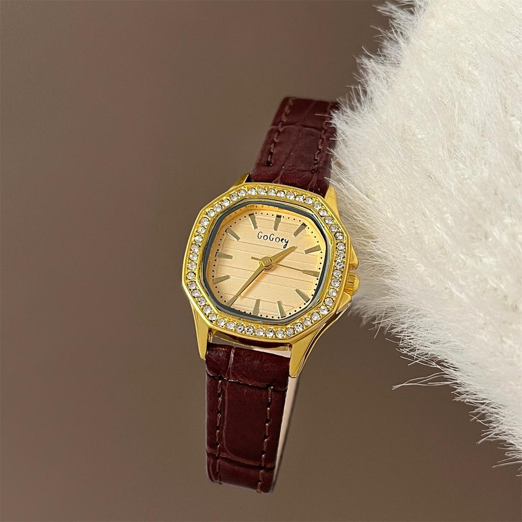 Mori Literary And Artistic Women'S Student Watch, High-End Wind Temperament, Simple Diamond-Encrusted Quartz Watch