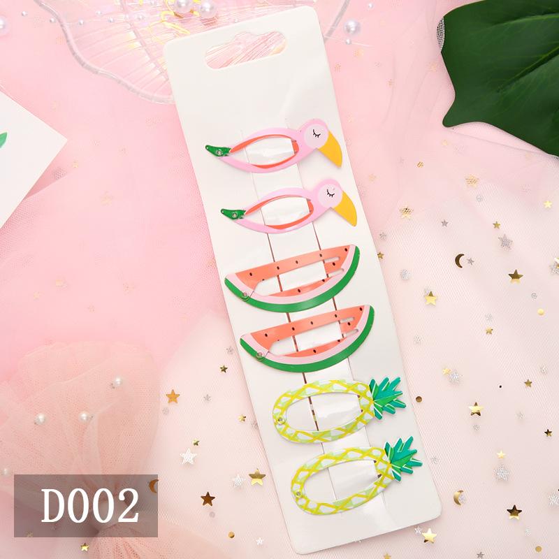 Kawaii Cartoon Fruit BB Clip Baby Children Hair Clips Bobby Pin Barrettes Accessories For Girls Kids Hairpins Hairgrip Headdress