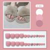 24Pcs Glossy Lake Blue Press On Toenails Full Coverage Artificial Acrylic Fake Toe Nails Removable Wearable Nail Art
