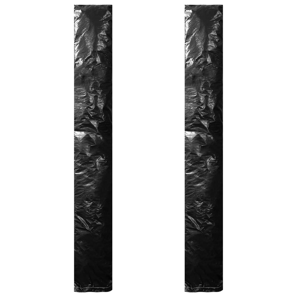 Housses de parasol avec fermeture éclair 2 pcs PE 175 cm