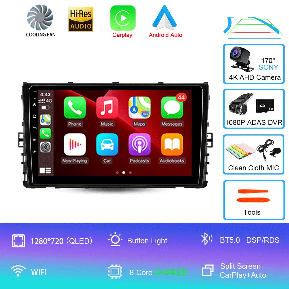 Car Radio Android14 For Volkswagen Jetta 7 2018 2019 2020 2021 2022 Navigation GPS Multimedia Video Player Stereo Carplay DVD BT