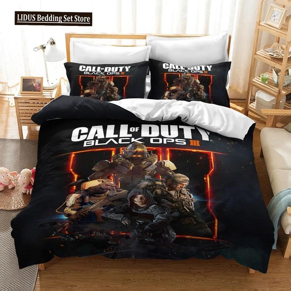 

Постільна білизна Call Of Duty Warzone Комплект односпальний, полуторний, двоспальний, queen, king Розмір ігрового комплекту для ліжка Дорослий, Дитяча спальня Комплекти з підковдрою 3D-друк 020 EU SuperKing 260x220