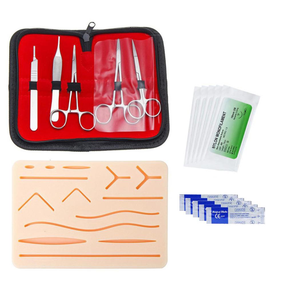 

2/1Set Medical Students Suture Practice Kit Surgical Training with Skin Pad Model Tool Set Educational Teaching Equipment