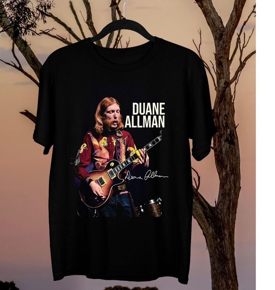 

Duane Allman Brothers Signed Full size Black Shirt Gift Fans NG2310 Unisex T-Shirt XXXXL