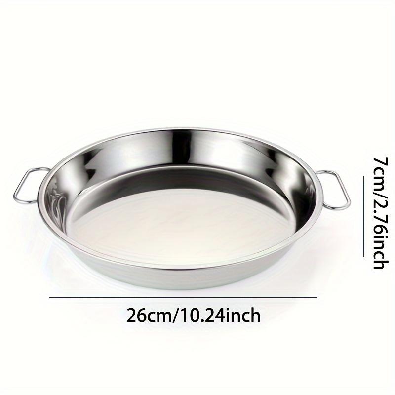 2 Stück verdickte Edelstahlplatte, Brotplatte, Kuchenplatte, Dampfgarerplatte, Werkzeuge für die Kuchenherstellung