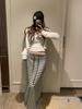 Korean Striped Color Block Lace-up Long Skirt - Spring/Autumn 2026 Collection