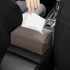 Multifunktionale Auto-Armlehnen-Taschentuchbox Leder Auto-Sitzlehnen-Papierhandtuch-Aufbewahrungstasche Universeller Sonnenblenden-Taschentuchhalter