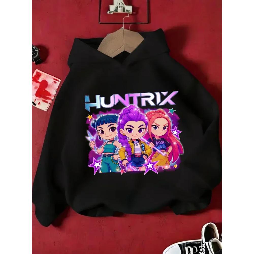 KPop Hunter Rumi Derpy Cartoon Girls Boy Hooded Sweatshirt Warm Children's Wave Fashion Casual Tops Casual Girls Clothing