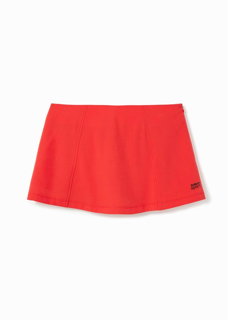 Sio Paneled Culotte Mini Skirt Red