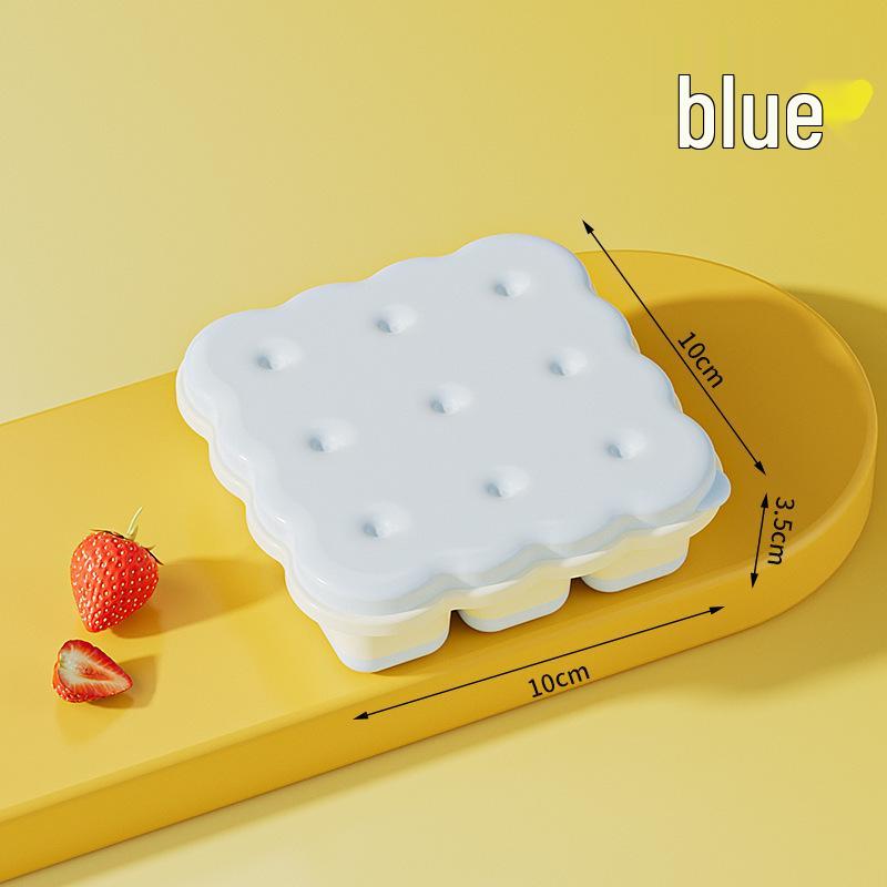 Biscuit-Shaped Ice Cube Tray: Quick-Release, Food-Grade Mold for Homemade Ice