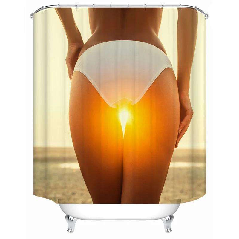 Cool Cat Duschvorhang-Set Man Cave Badezimmerdeko Fantastischer Held Einhorn Spuckt Feuer Blaues Polyestergewebe 12 Haken enthalten