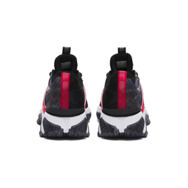 Anta Comfortable Versatile Shock Absorbing Non-Slip Low-Top Kids Basketball Shoes Kids Sneaker Black Red 312311115-2